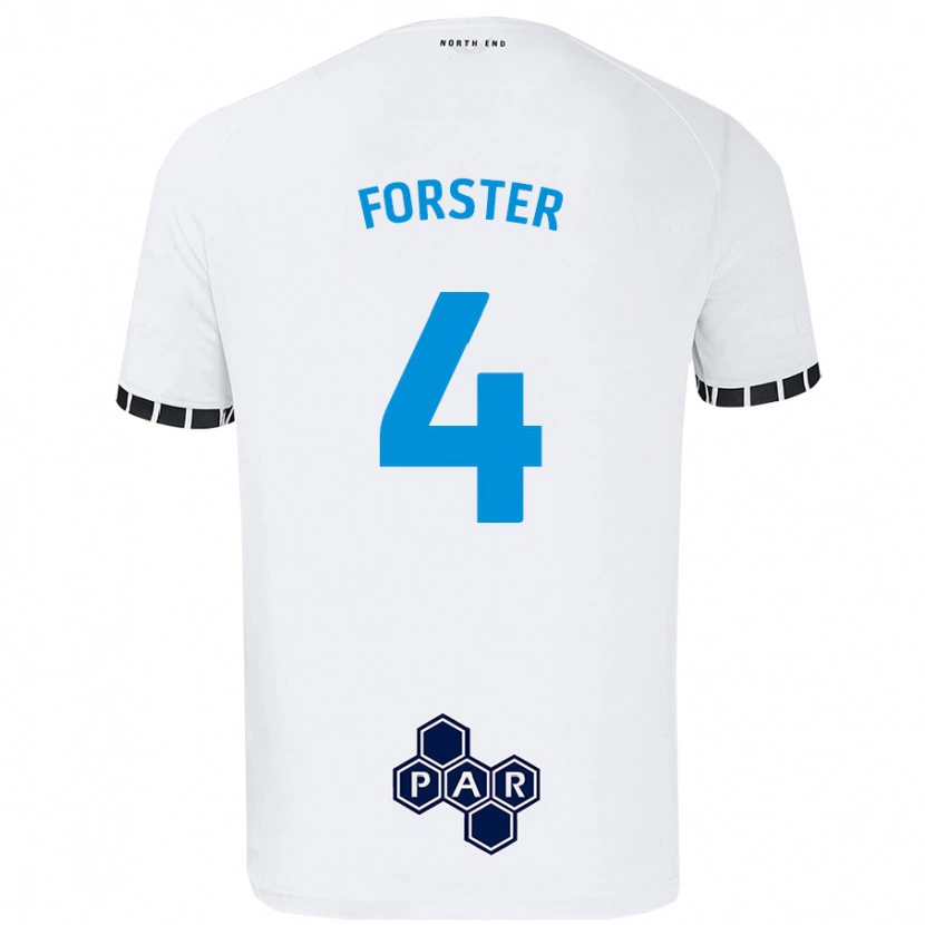 Danxen Herren Hannah Forster #4 Weiß Heimtrikot Trikot 2024/25 T-Shirt