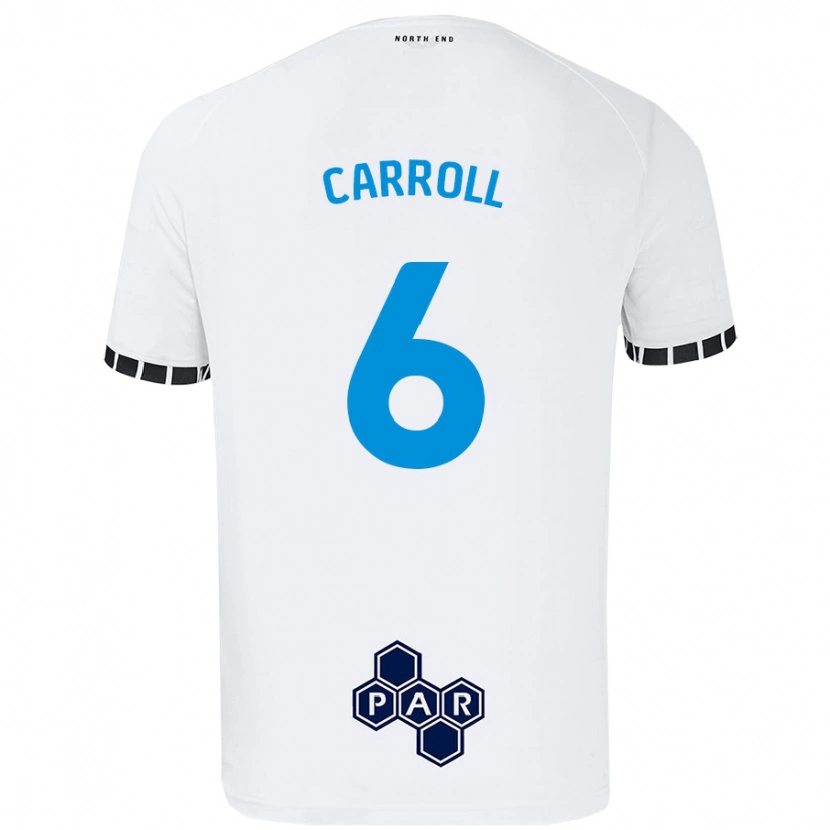 Danxen Herren Jenna Carroll #6 Weiß Heimtrikot Trikot 2024/25 T-Shirt