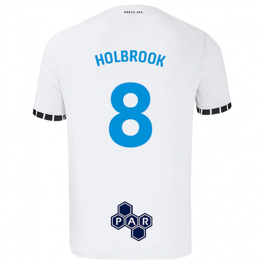 Danxen Herren Jess Holbrook #8 Weiß Heimtrikot Trikot 2024/25 T-Shirt