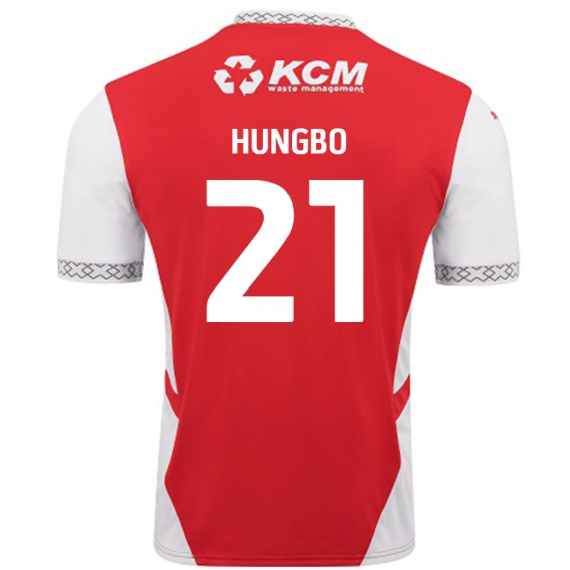 Danxen Herren Joseph Hungbo #21 Rot Weiß Heimtrikot Trikot 2024/25 T-Shirt