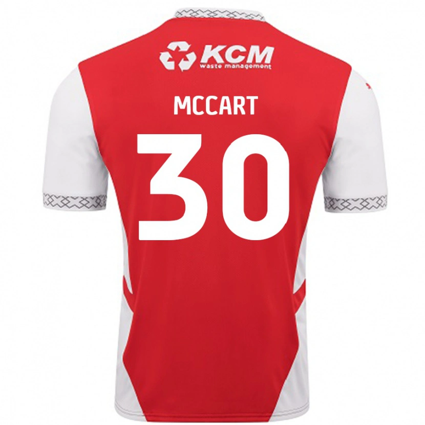Danxen Herren Jamie Mccart #30 Rot Weiß Heimtrikot Trikot 2024/25 T-Shirt