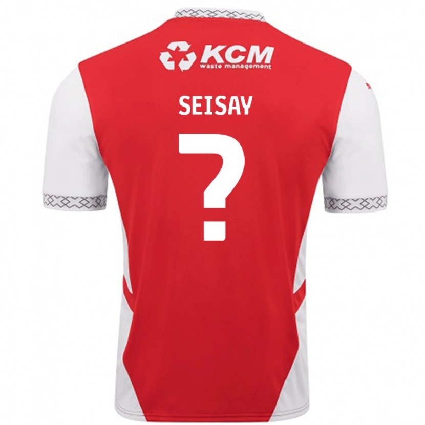 Danxen Herren Hamid Seisay #0 Rot Weiß Heimtrikot Trikot 2024/25 T-Shirt