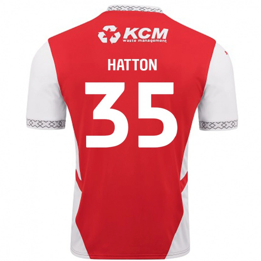 Danxen Herren Ben Hatton #35 Rot Weiß Heimtrikot Trikot 2024/25 T-Shirt