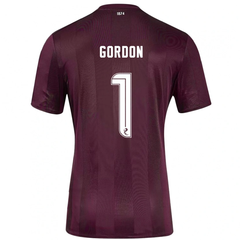 Danxen Herren Craig Gordon #1 Burgundrot Heimtrikot Trikot 2024/25 T-Shirt