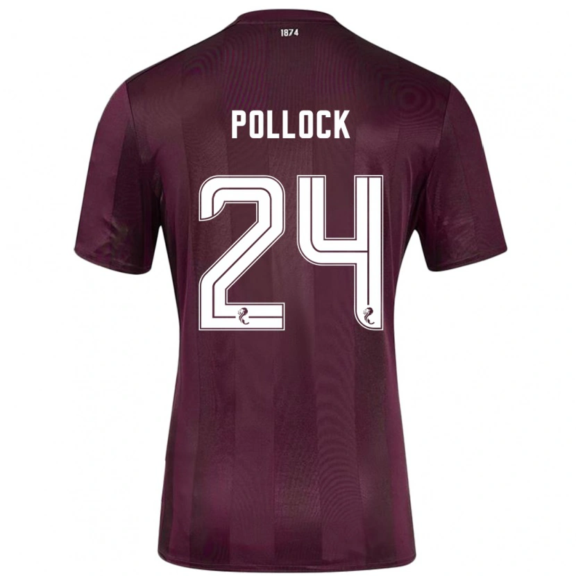 Danxen Herren Finlay Pollock #24 Burgundrot Heimtrikot Trikot 2024/25 T-Shirt