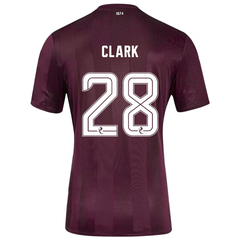 Danxen Herren Zander Clark #28 Burgundrot Heimtrikot Trikot 2024/25 T-Shirt