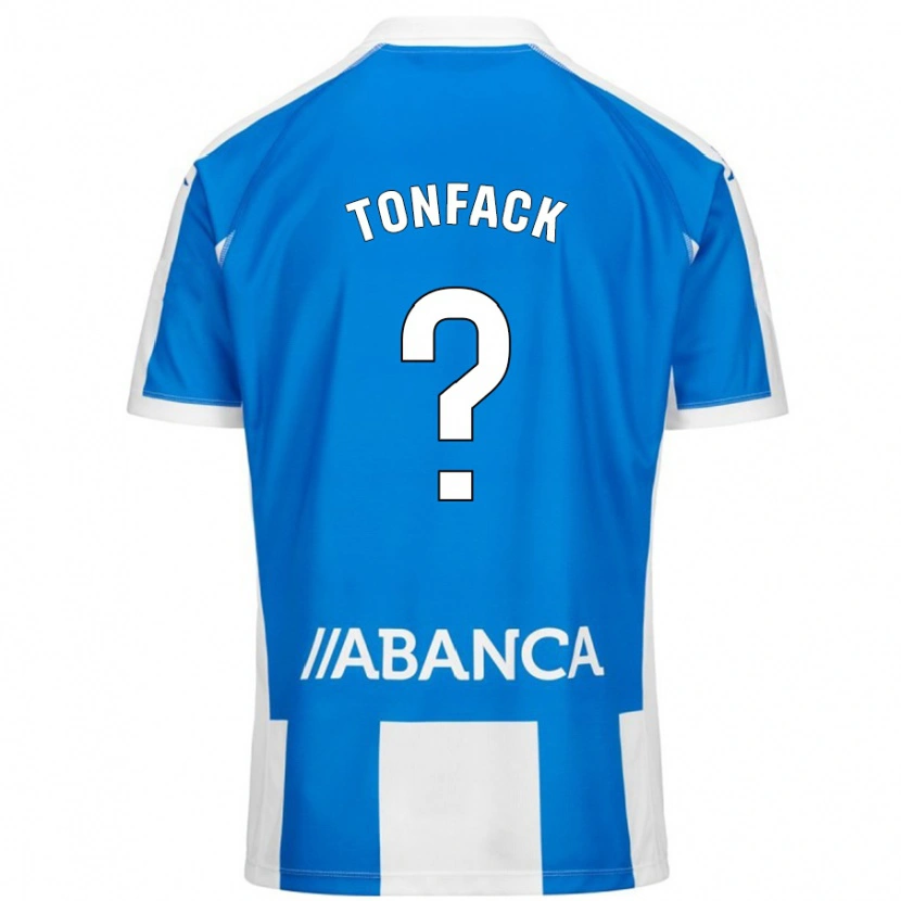 Danxen Herren Bil Dornol Nsongo Tonfack #0 Blau Weiß Heimtrikot Trikot 2024/25 T-Shirt