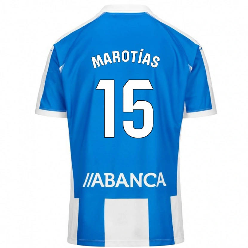 Danxen Herren Oscar Marotías #15 Blau Weiß Heimtrikot Trikot 2024/25 T-Shirt