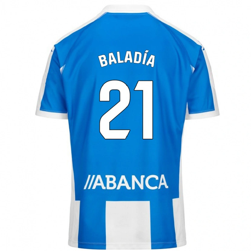 Danxen Herren Álvaro Baladía #21 Blau Weiß Heimtrikot Trikot 2024/25 T-Shirt