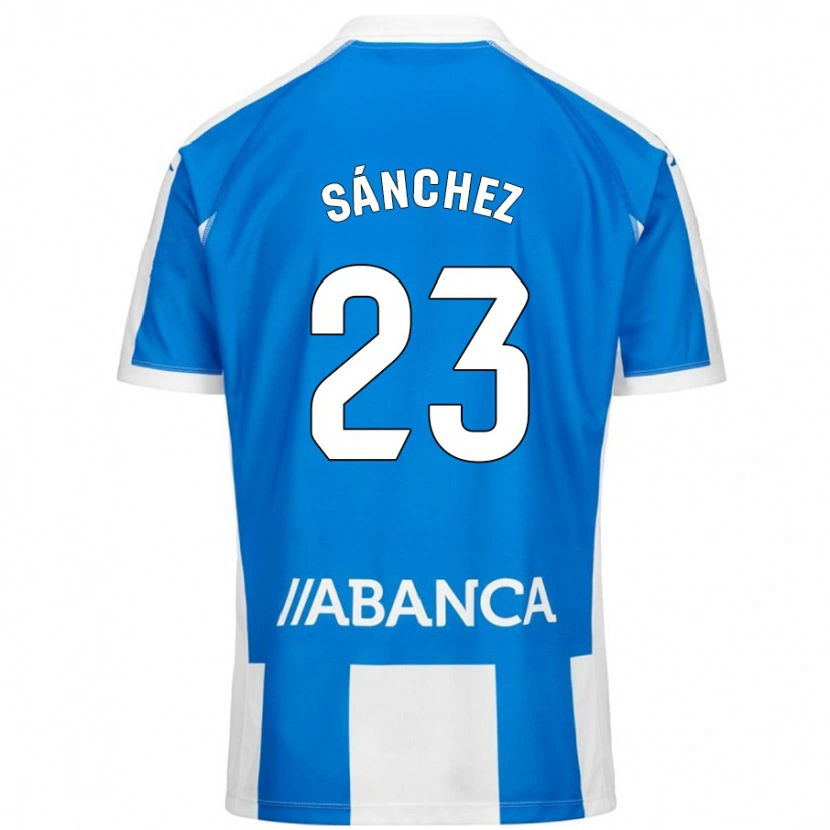Danxen Herren Kevin Sánchez #23 Blau Weiß Heimtrikot Trikot 2024/25 T-Shirt