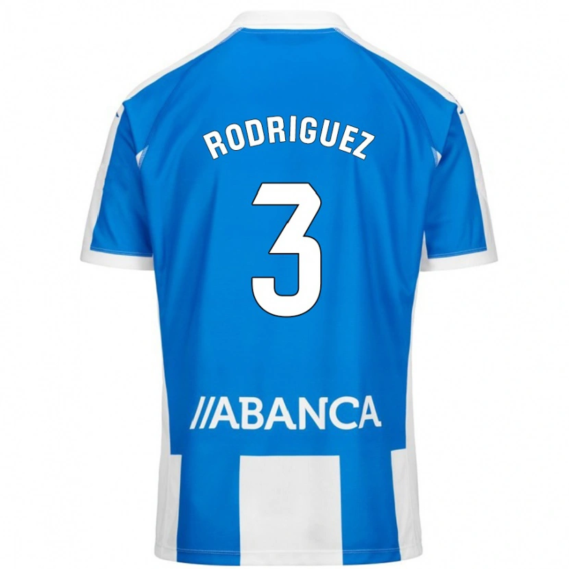 Danxen Herren Clara Rodríguez #3 Blau Weiß Heimtrikot Trikot 2024/25 T-Shirt