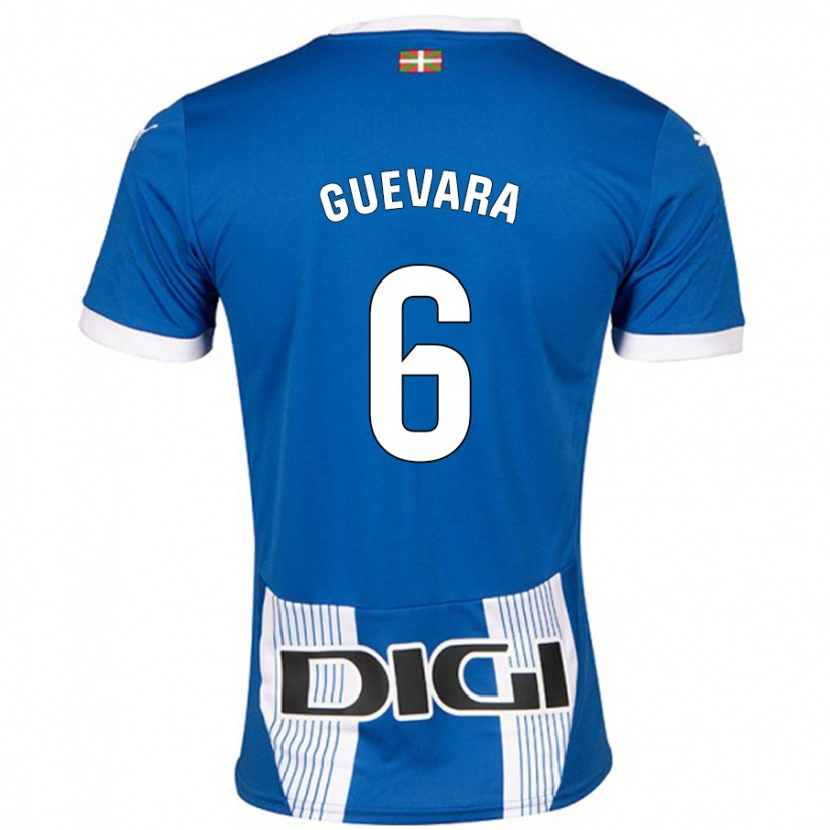 Danxen Herren Ander Guevara #6 Blau Heimtrikot Trikot 2024/25 T-Shirt