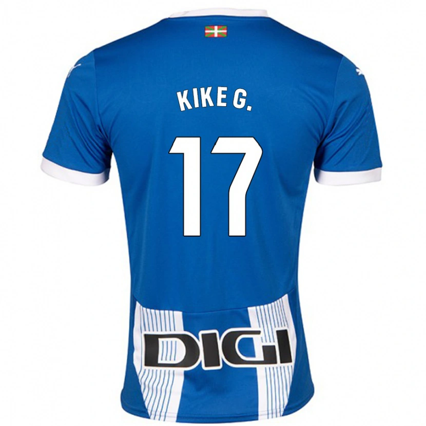 Danxen Herren Kike García #17 Blau Heimtrikot Trikot 2024/25 T-Shirt