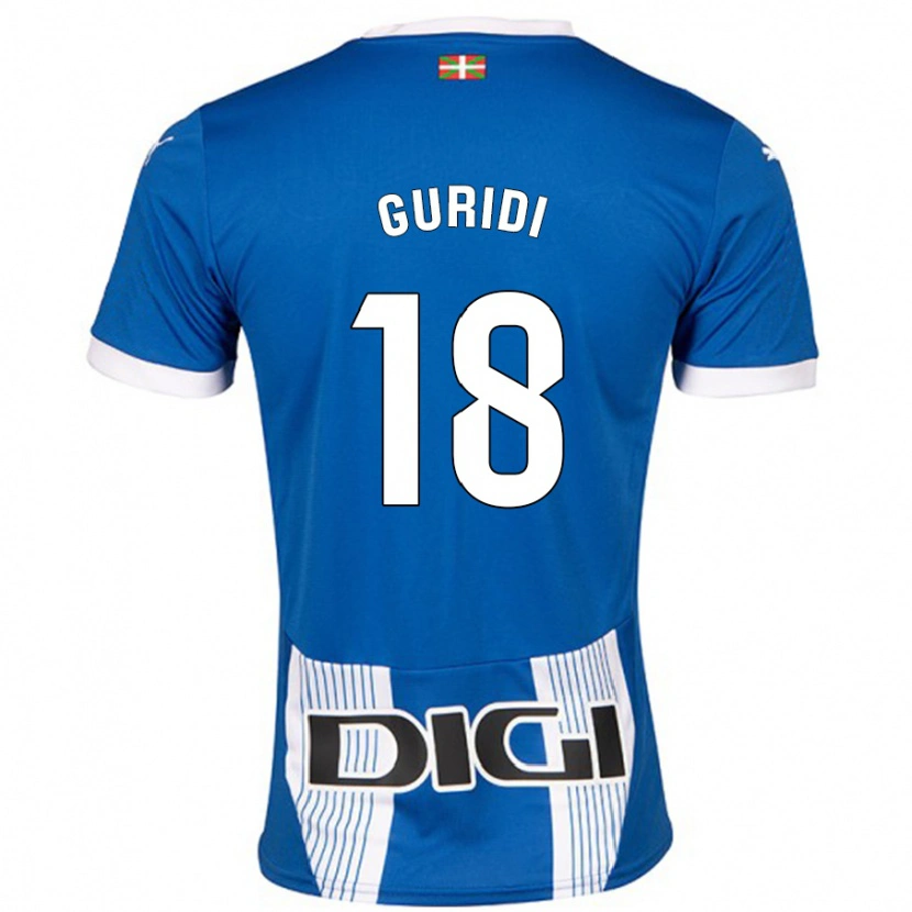 Danxen Herren Jon Guridi #18 Blau Heimtrikot Trikot 2024/25 T-Shirt