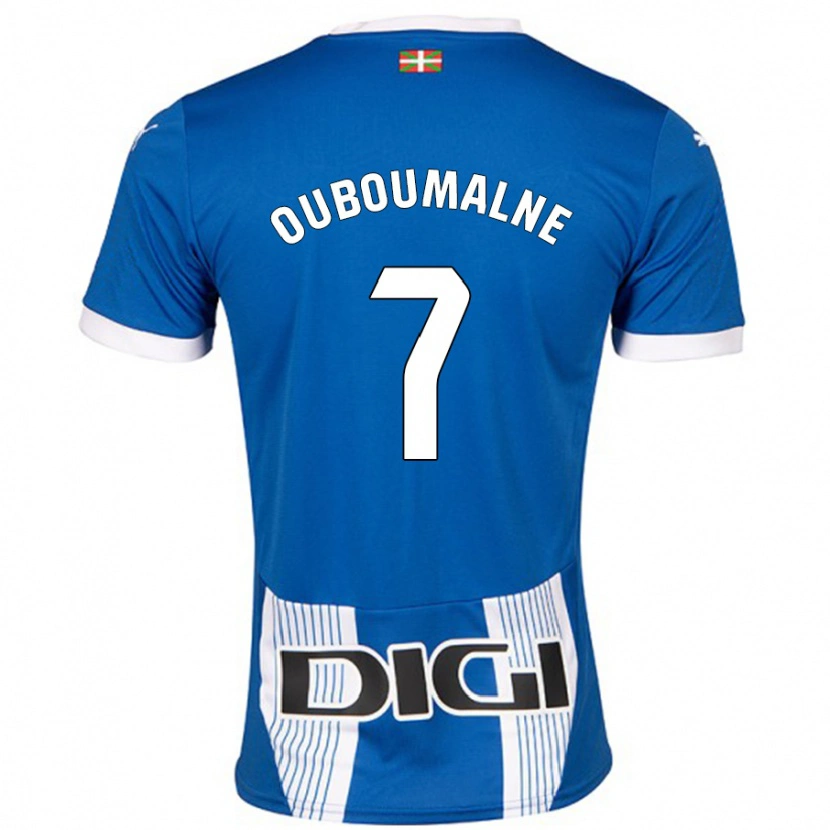 Danxen Herren Ibra Ouboumalne #7 Blau Heimtrikot Trikot 2024/25 T-Shirt