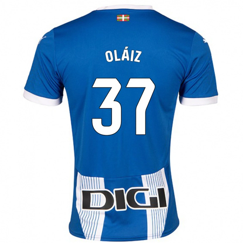 Danxen Herren Xanet Oláiz #37 Blau Heimtrikot Trikot 2024/25 T-Shirt