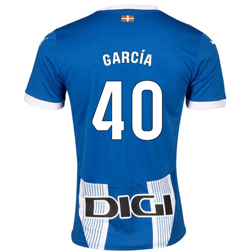 Danxen Herren Álvaro García #40 Blau Heimtrikot Trikot 2024/25 T-Shirt