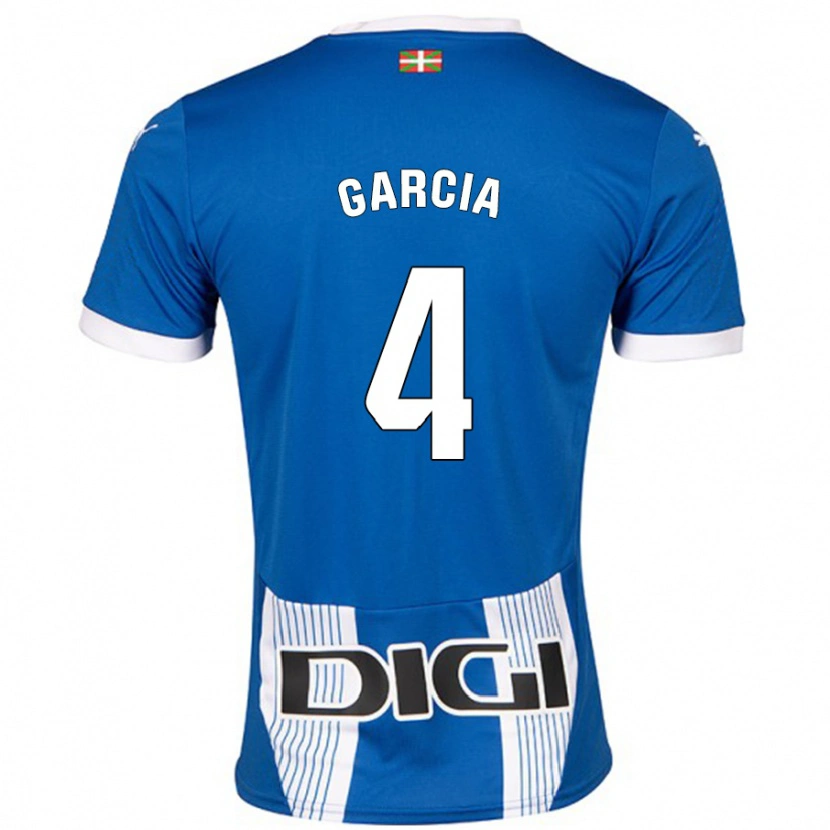 Danxen Herren Pichi García #4 Blau Heimtrikot Trikot 2024/25 T-Shirt