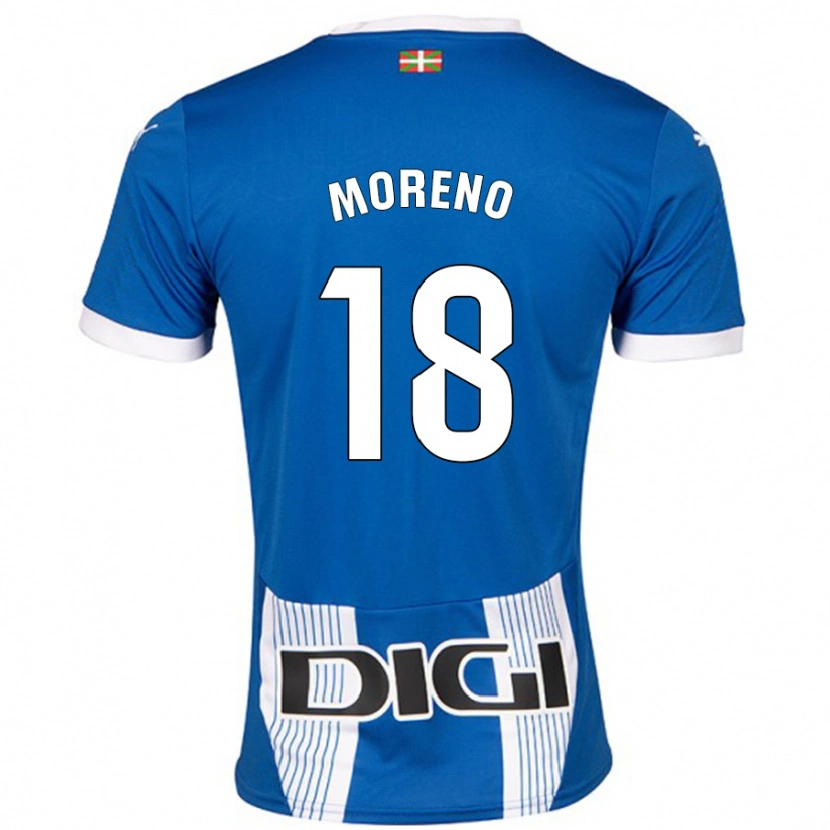 Danxen Herren Laura Moreno #18 Blau Heimtrikot Trikot 2024/25 T-Shirt