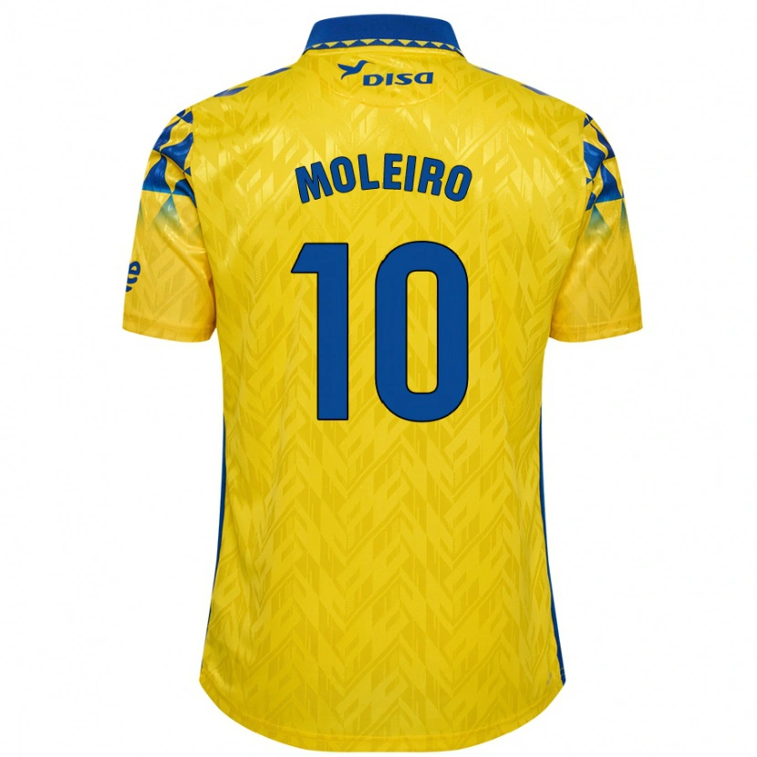 Danxen Herren Alberto Moleiro #10 Gelb Blau Heimtrikot Trikot 2024/25 T-Shirt