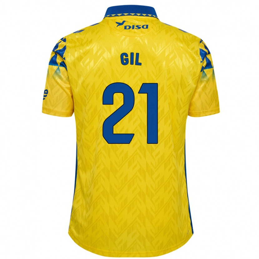 Danxen Herren Iván Gil #21 Gelb Blau Heimtrikot Trikot 2024/25 T-Shirt