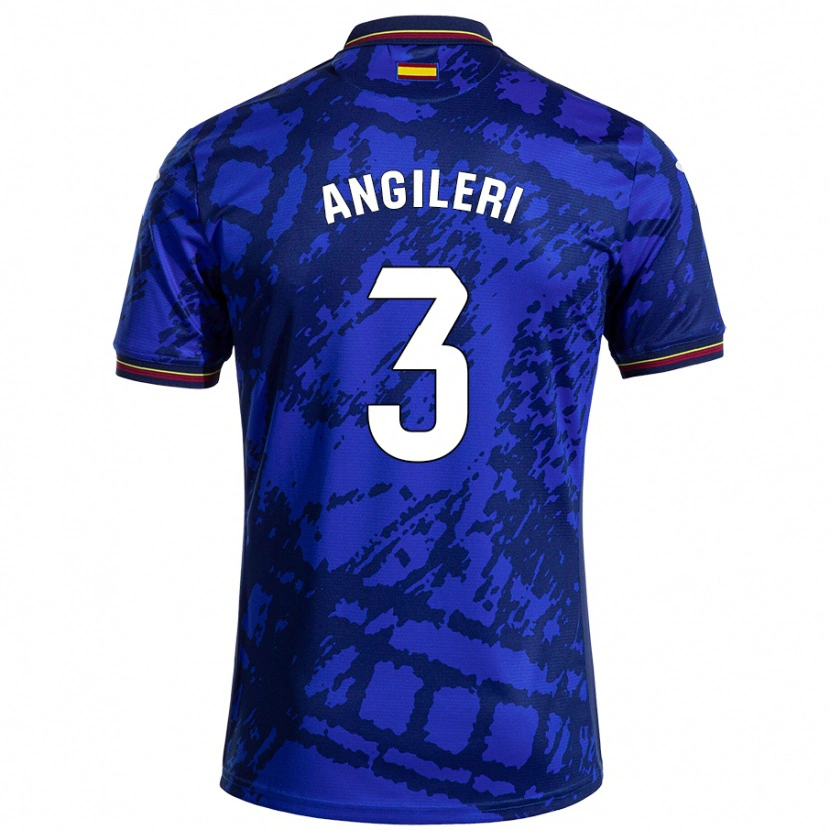 Danxen Herren Fabrizio Angileri #3 Dunkleres Blau Heimtrikot Trikot 2024/25 T-Shirt