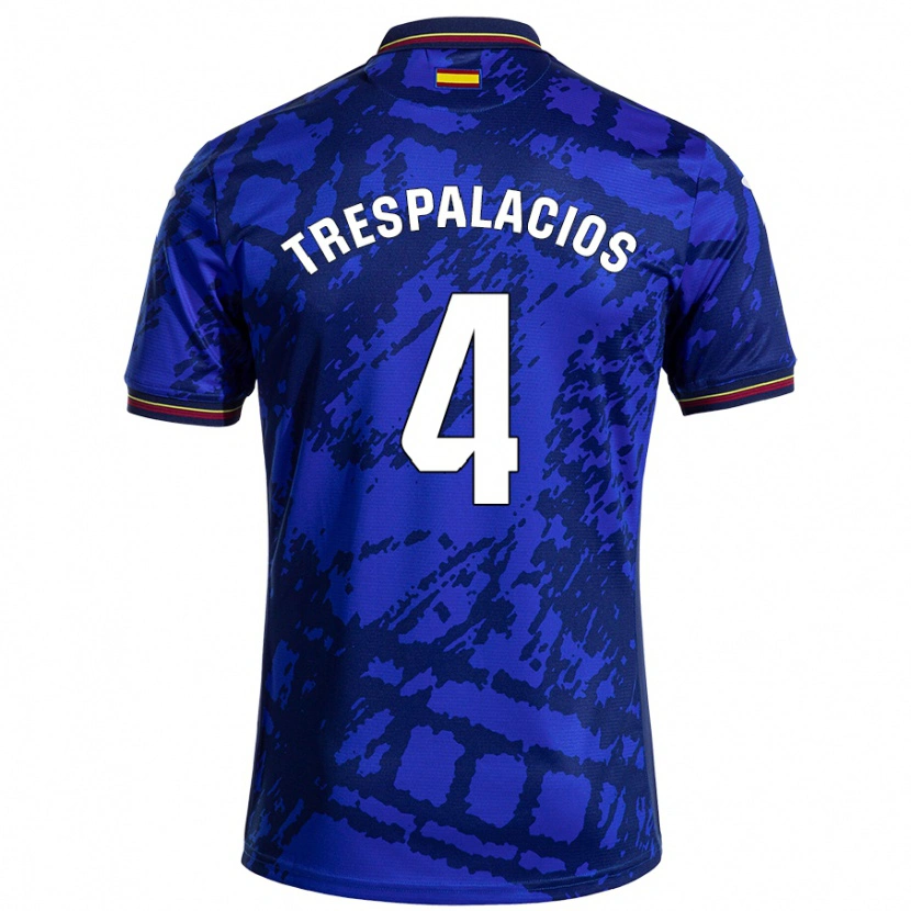 Danxen Herren Adrián Trespalacios #4 Dunkleres Blau Heimtrikot Trikot 2024/25 T-Shirt