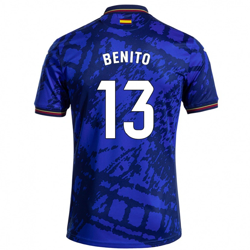 Danxen Herren Jorge Benito #13 Dunkleres Blau Heimtrikot Trikot 2024/25 T-Shirt