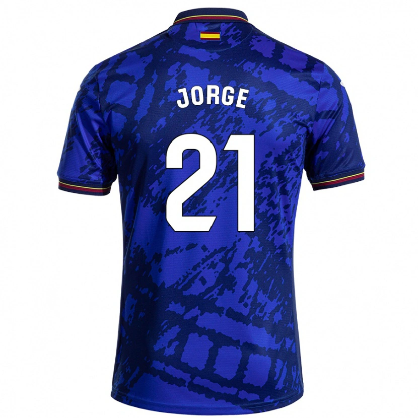 Danxen Herren Jeremy Jorge #21 Dunkleres Blau Heimtrikot Trikot 2024/25 T-Shirt