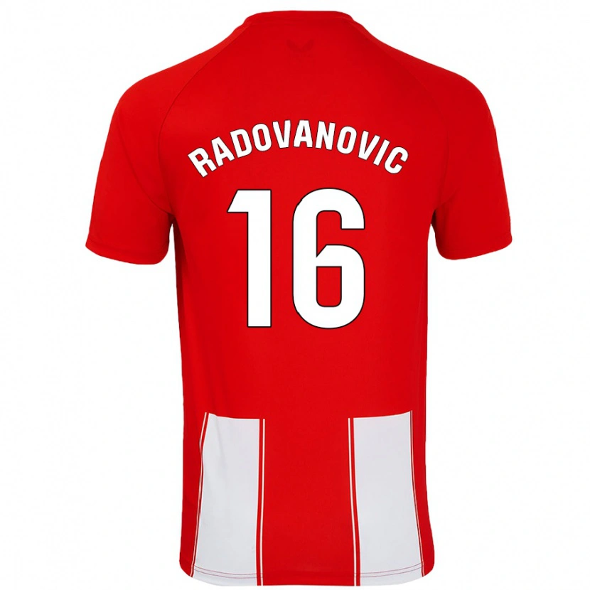 Danxen Herren Aleksandar Radovanovic #16 Rot Weiß Heimtrikot Trikot 2024/25 T-Shirt