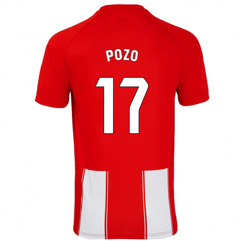 Danxen Herren Álex Pozo #17 Rot Weiß Heimtrikot Trikot 2024/25 T-Shirt