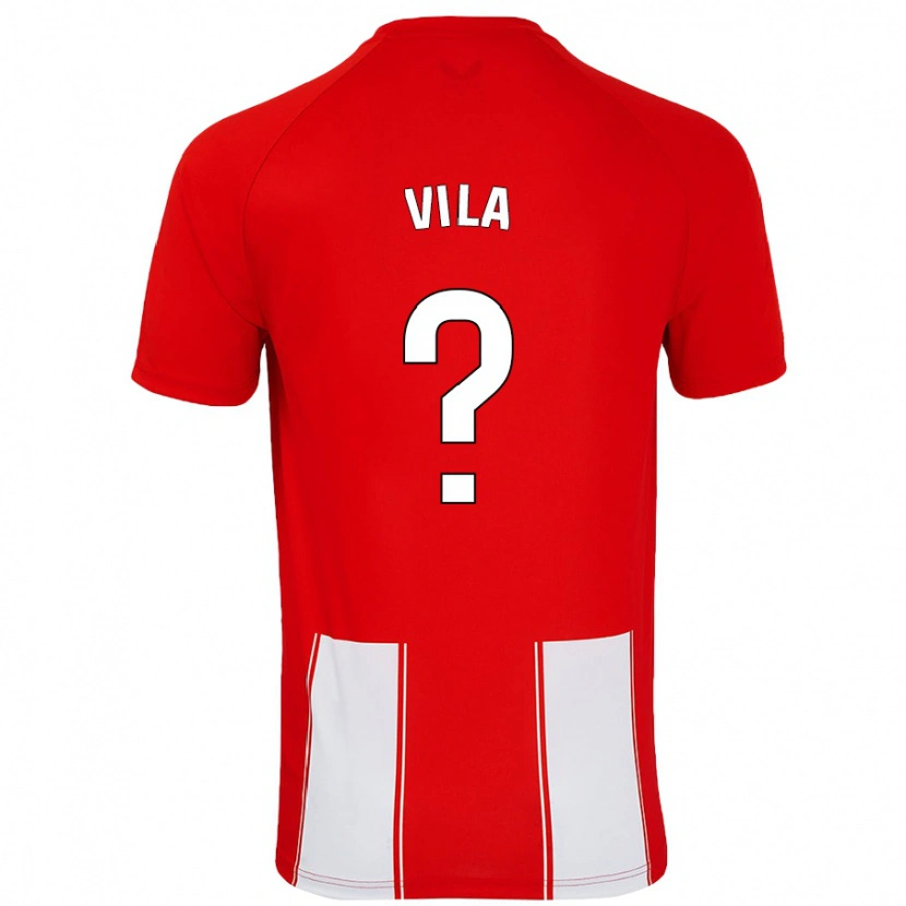 Danxen Herren Nacho Vila #0 Rot Weiß Heimtrikot Trikot 2024/25 T-Shirt