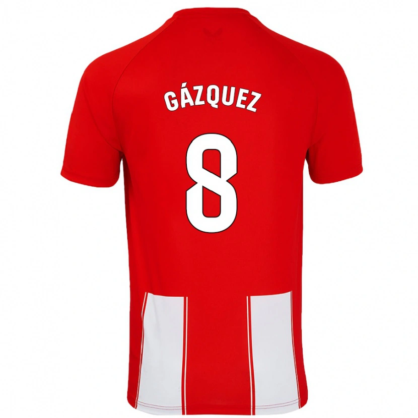 Danxen Herren Joan Gázquez #8 Rot Weiß Heimtrikot Trikot 2024/25 T-Shirt