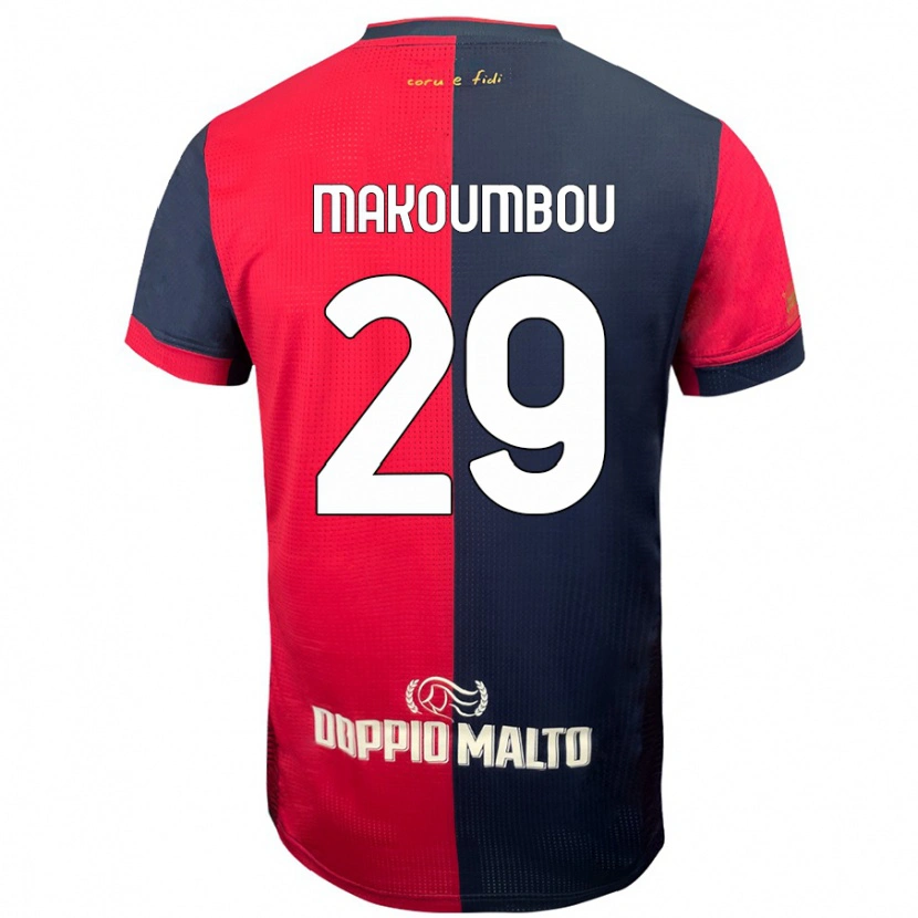 Danxen Herren Antoine Makoumbou #29 Rot Dunkleres Blau Heimtrikot Trikot 2024/25 T-Shirt