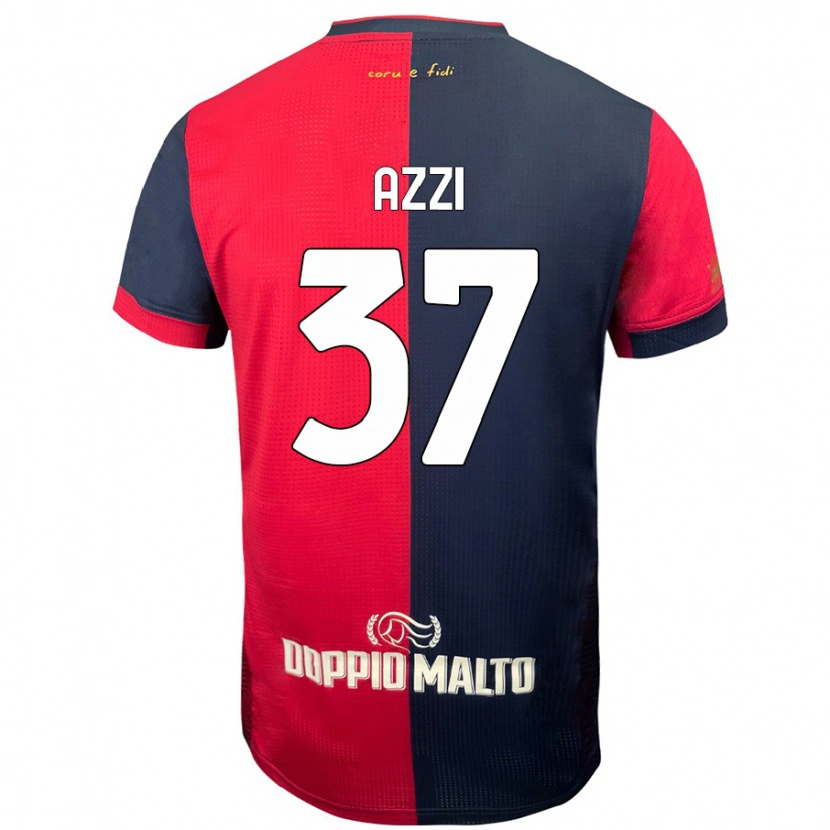 Danxen Herren Paulo Azzi #37 Rot Dunkleres Blau Heimtrikot Trikot 2024/25 T-Shirt
