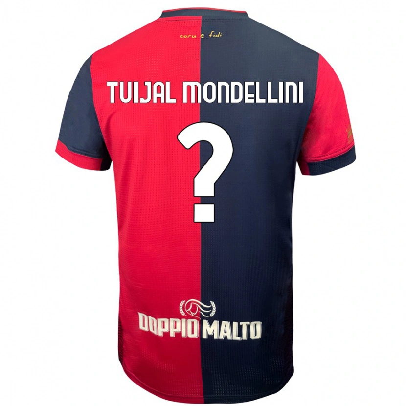 Danxen Herren Luca Tuijal Mondellini #0 Rot Dunkleres Blau Heimtrikot Trikot 2024/25 T-Shirt