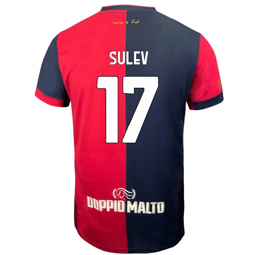 Danxen Herren Ivan Sulev #17 Rot Dunkleres Blau Heimtrikot Trikot 2024/25 T-Shirt