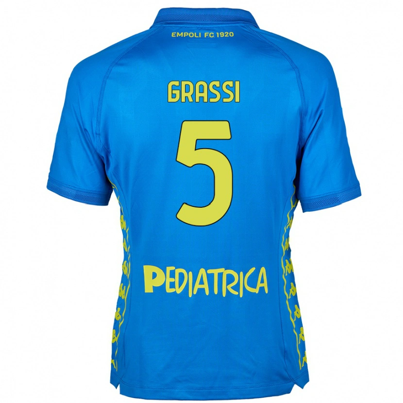 Danxen Herren Alberto Grassi #5 Blau Heimtrikot Trikot 2024/25 T-Shirt