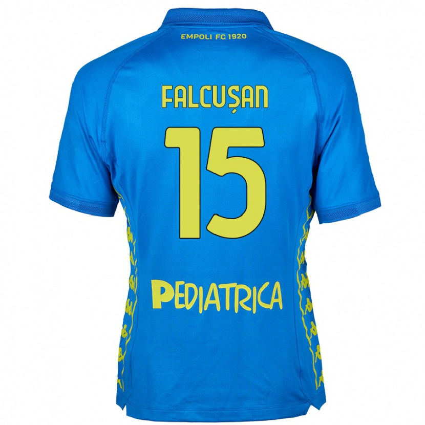 Danxen Herren Darius Fălcușan #15 Blau Heimtrikot Trikot 2024/25 T-Shirt