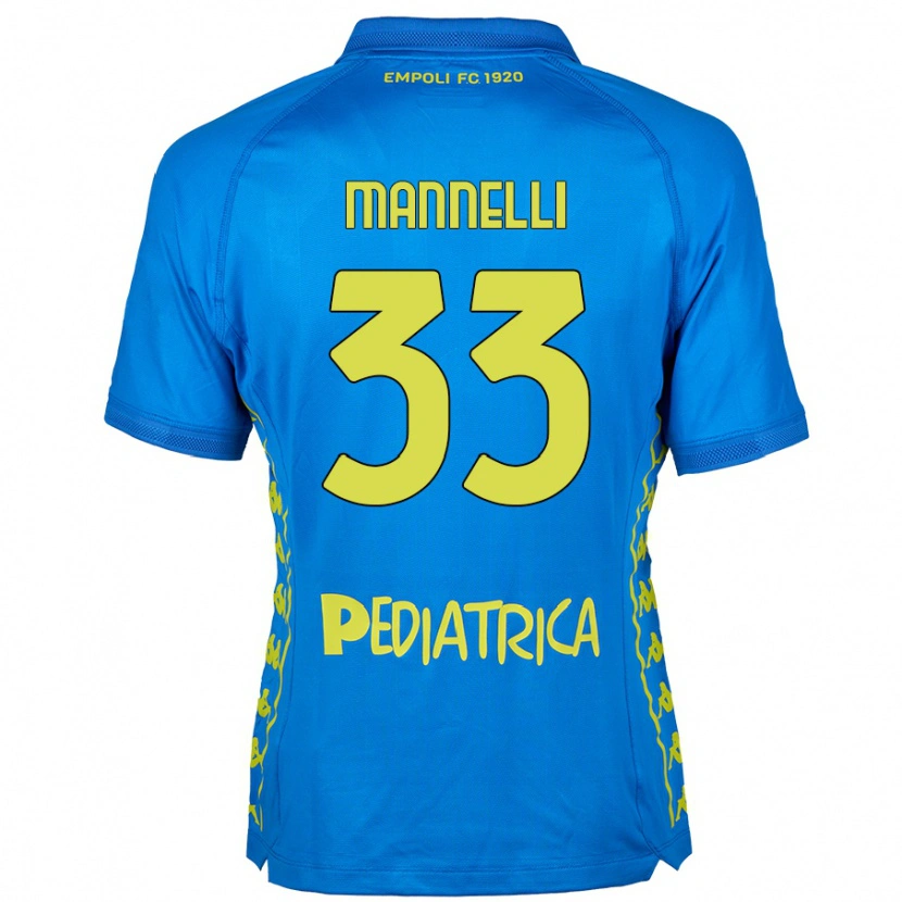 Danxen Herren Matteo Mannelli #33 Blau Heimtrikot Trikot 2024/25 T-Shirt