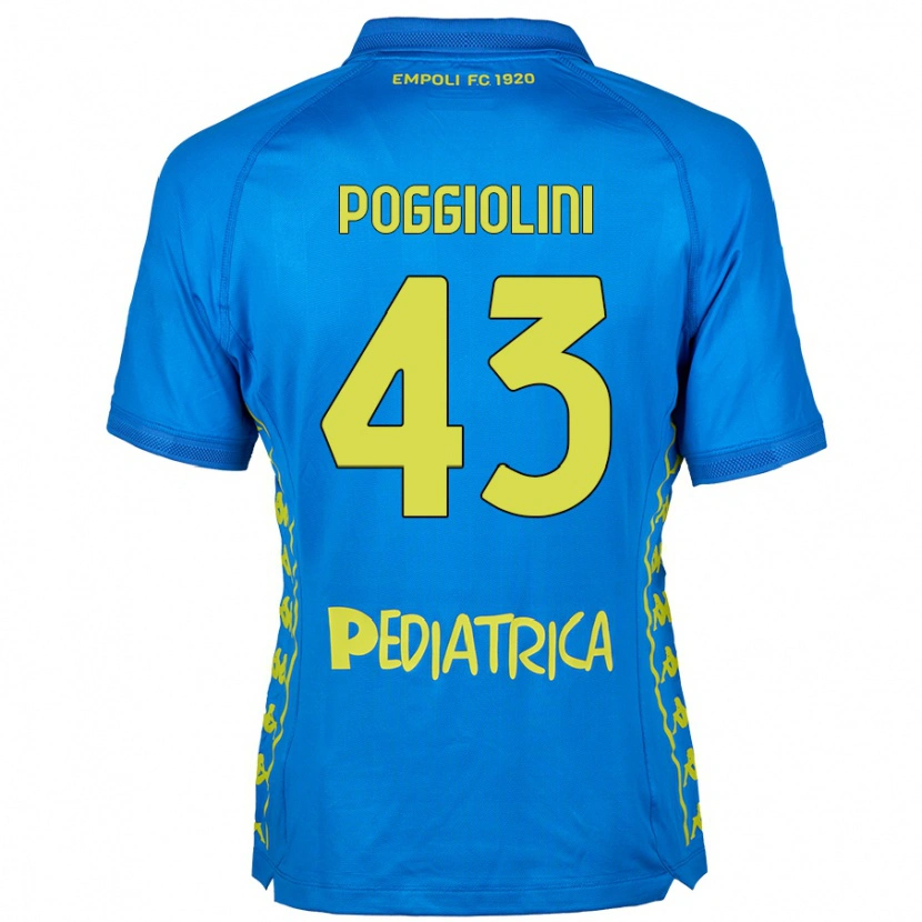 Danxen Herren Duccio Poggiolini #43 Blau Heimtrikot Trikot 2024/25 T-Shirt