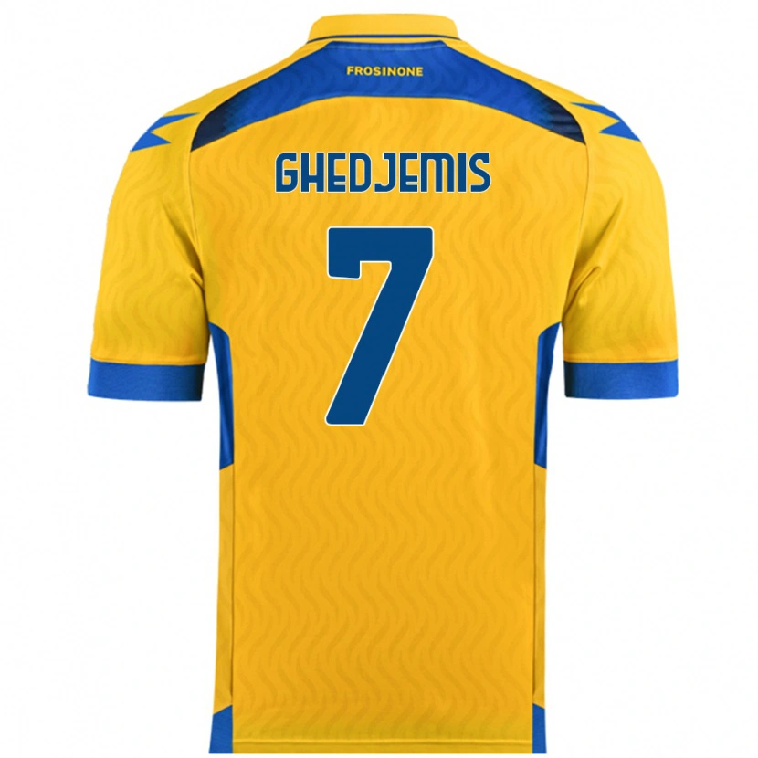 Danxen Herren Farès Ghedjemis #7 Gelb Heimtrikot Trikot 2024/25 T-Shirt