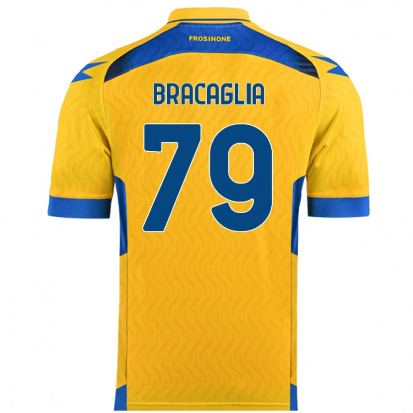 Danxen Herren Gabriele Bracaglia #79 Gelb Heimtrikot Trikot 2024/25 T-Shirt