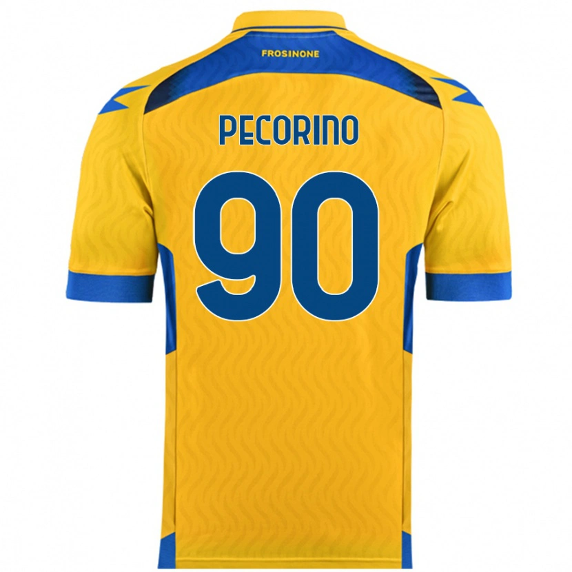 Danxen Herren Emanuele Pecorino #90 Gelb Heimtrikot Trikot 2024/25 T-Shirt