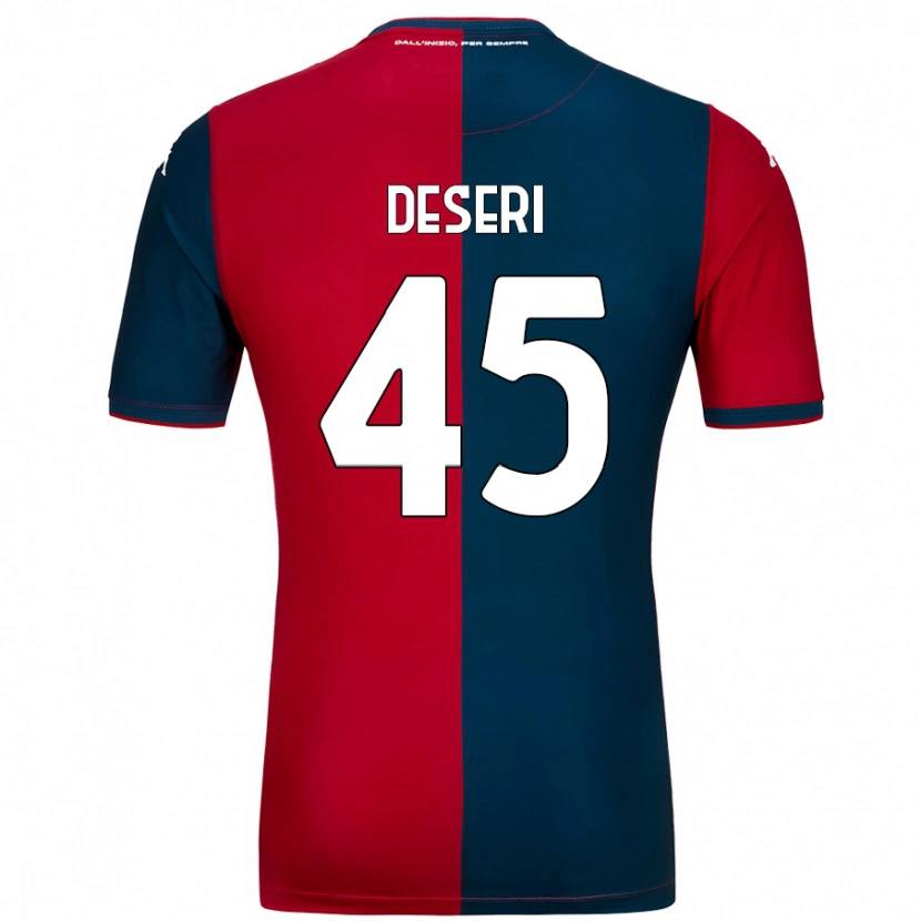 Danxen Herren Gracien Deseri #45 Rot Dunkelblau Heimtrikot Trikot 2024/25 T-Shirt