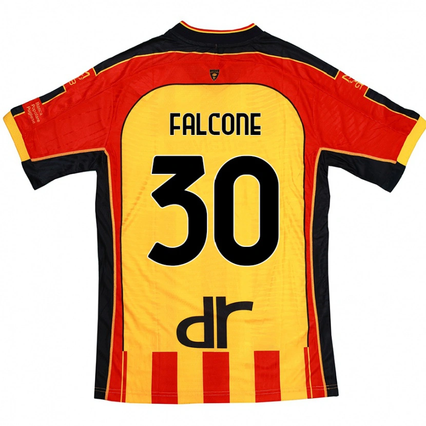 Danxen Herren Wladimiro Falcone #30 Gelb Rot Heimtrikot Trikot 2024/25 T-Shirt