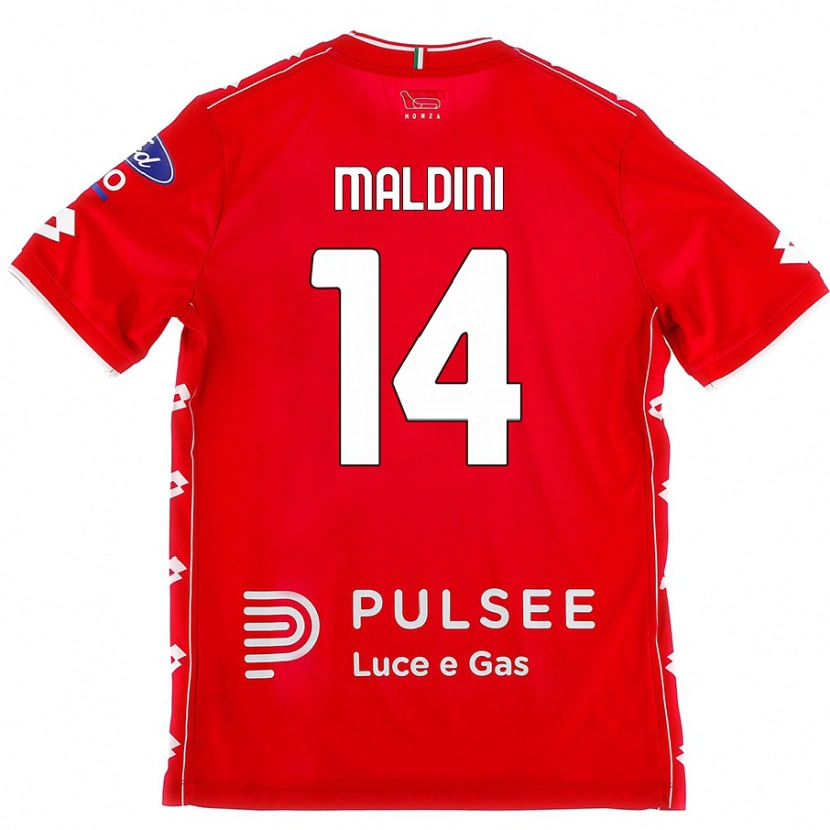 Danxen Herren Daniel Maldini #14 Rot Weiß Heimtrikot Trikot 2024/25 T-Shirt
