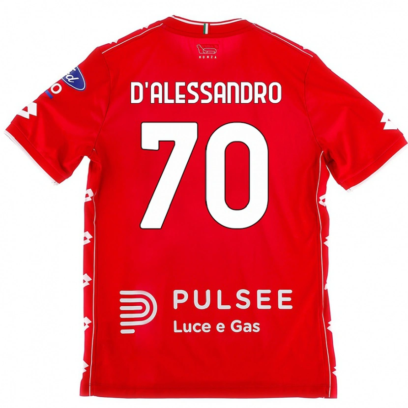 Danxen Herren Marco D'alessandro #70 Rot Weiß Heimtrikot Trikot 2024/25 T-Shirt