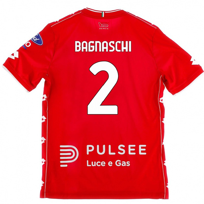 Danxen Herren Alessandro Bagnaschi #2 Rot Weiß Heimtrikot Trikot 2024/25 T-Shirt