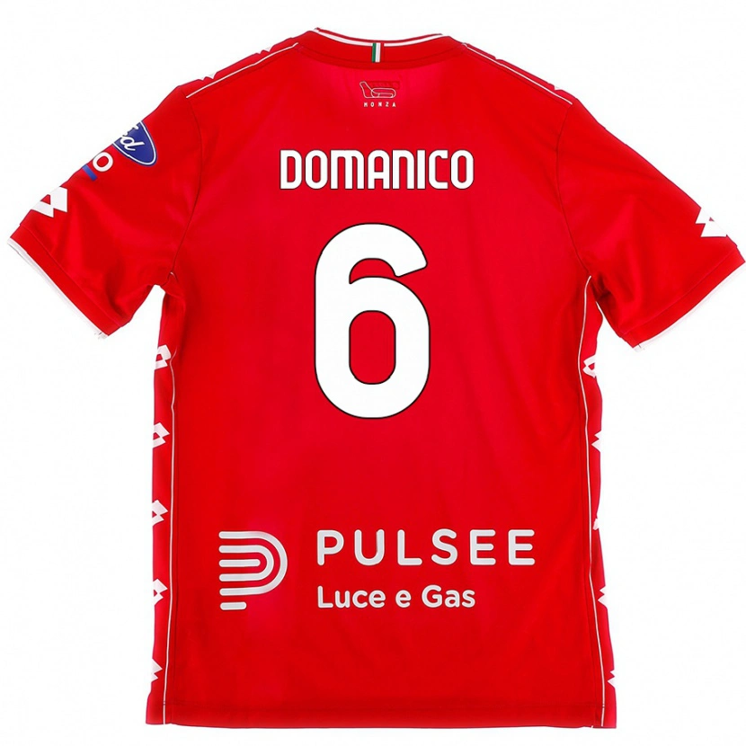 Danxen Herren Saverio Domanico #6 Rot Weiß Heimtrikot Trikot 2024/25 T-Shirt